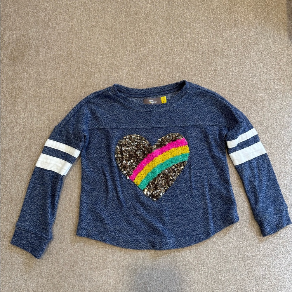 Girls Rumi + Ryder Embellished Top Size 4/5